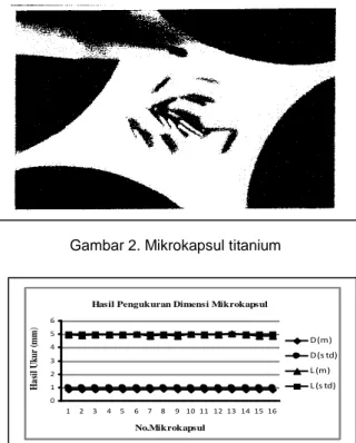 Gambar 4. Penampang mikrokapsul (25x)