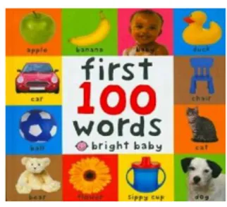 Gambar : Buku “First 100 Words” 
