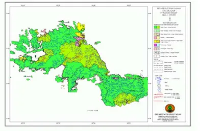 Gambar 5. Peta Cagar Alam Pulau  Waigeo Barat  (sumber  :  http//www.dephut.go.id) 