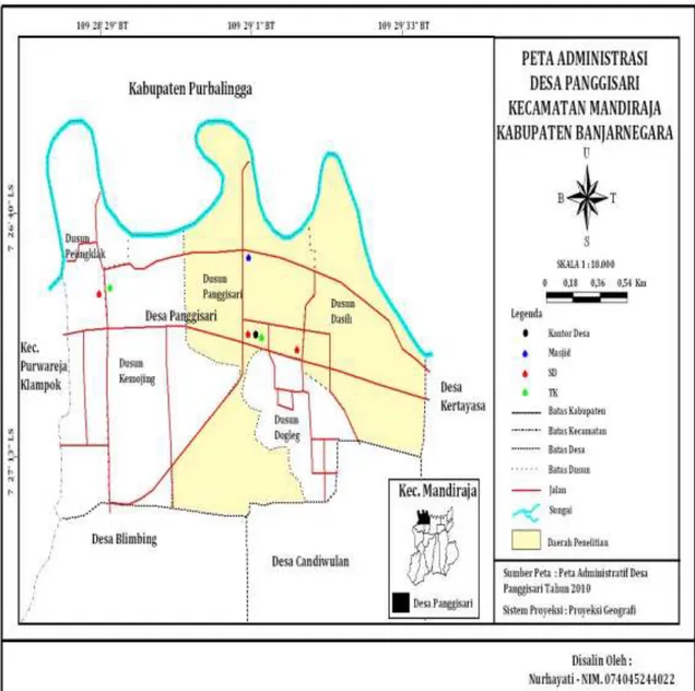 Gambar 3. Peta Administrasi Desa Panggisari 
