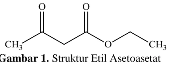 Gambar 1. Struktur Etil Asetoasetat 