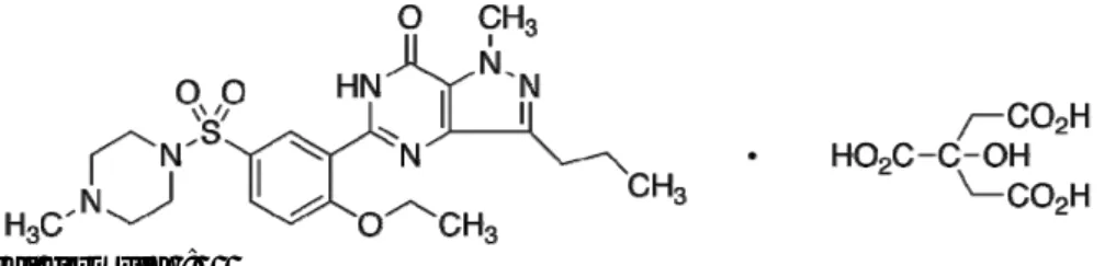 Gambar 4. Struktur formula Sildenafil Sitrat, dikutip  dari  Terrett, N.K 8 2.3.6 Sildenafil sebagai Antioksidan 
