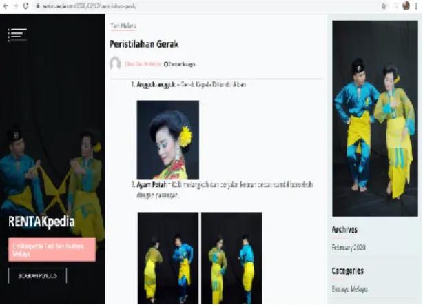 Gambar  11  merupakan  penjelasan  prosedur gerak atau dancescript atau catatan tari  tiga  serangkai  Melayu  dalam  bentuk  spoiler