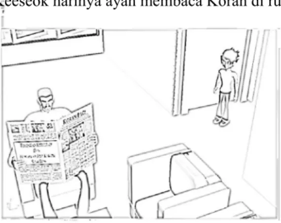 Gambar 4.8 ucil keluar kamar 
