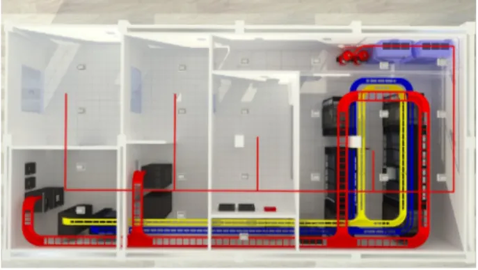 Gambar 8. Hasil render ruangan  datacenter menggunakan v-ray