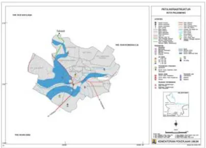 Gambar 6. Peta Infrastruktur Kota Palembang Tahun 2012 
