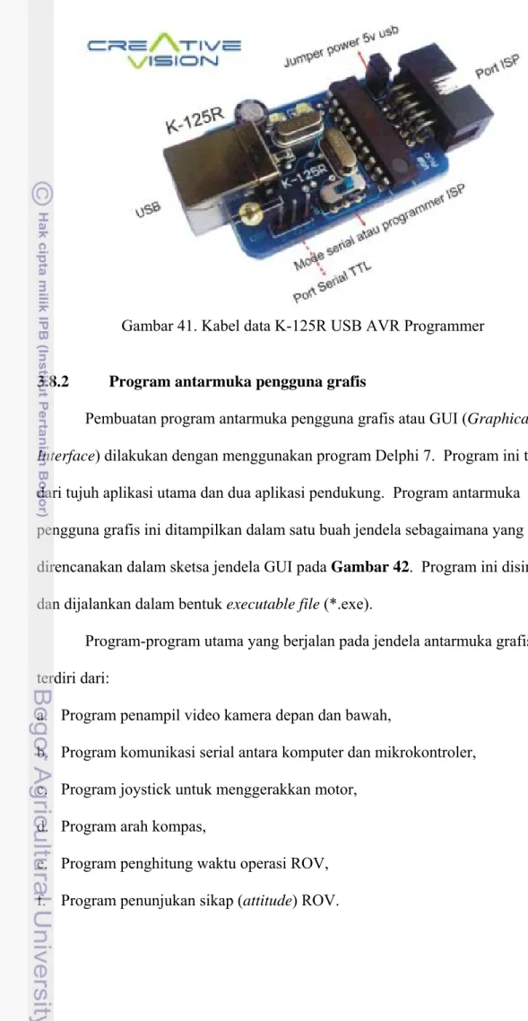 Gambar 41. Kabel data K-125R USB AVR Programmer 