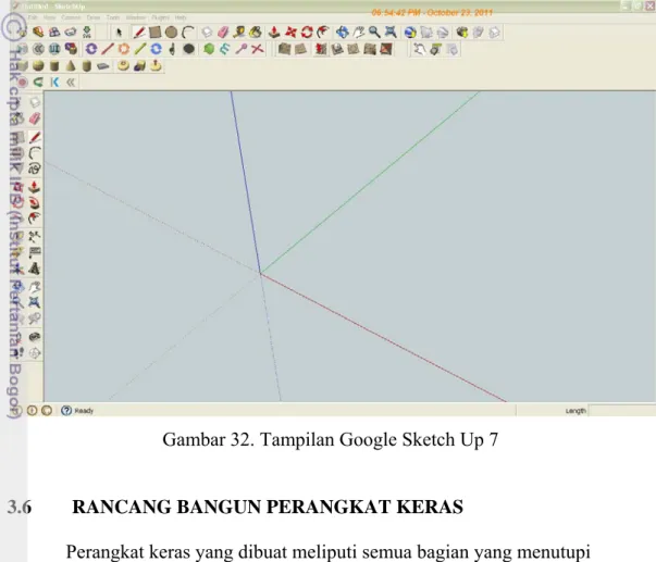 Gambar 32. Tampilan Google Sketch Up 7 