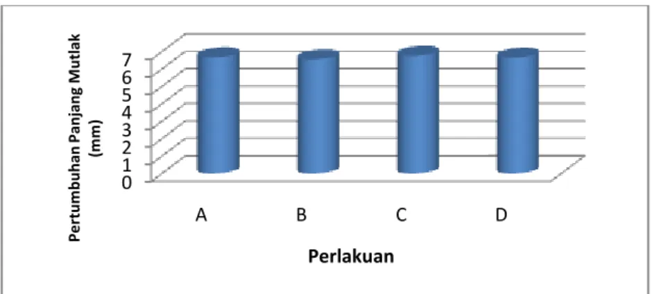 Gambar 5. Bardiagram pertumbuhan panjang mutlak 