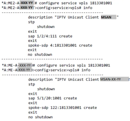 Gambar 3.11 Data Konfigurasi Logik Protoko VPLS Unicast 