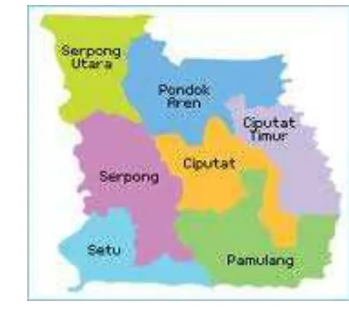 Gambar 6 Peta Kota Tangerang Selatan 