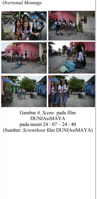 Gambar 4. Scene  pada film  DUNIAsiMAYA  pada menit 24 : 07 – 24 : 40 