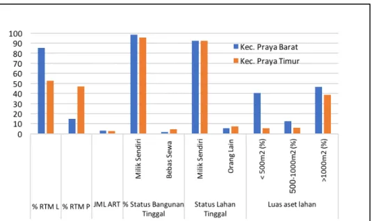 Grafik 1. Profil RTM penerima bantuan program BEKERJA NTB tahun 2018 