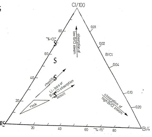 Gambar 6. Diagram tennary  Cl–Li-B 