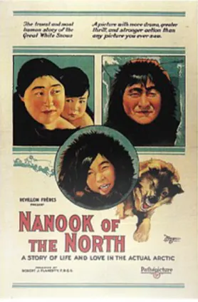 Gambar	1.Poster	film	Nanook	of	The	North	(Sumber	:	imdb.com,	1922)