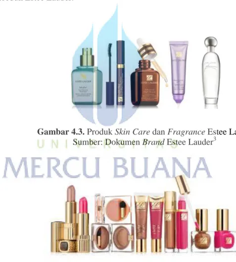 Gambar 4.4. Produk Makeup Estee Lauder  Sumber: Dokumen Brand Estee Lauder 4                                                            