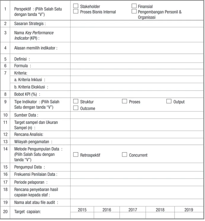 Gambar 7. Format kamus KPI