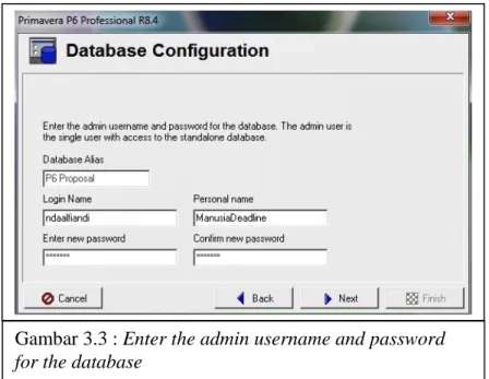 Gambar 3.4 : Enter the database file name to be added  with this connection 