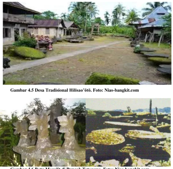 Gambar 4.6 Batu Megalit di Puncak Tetegewo. Foto: Nias-bangkit.com 