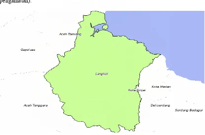 Gambar 4.1. Lokasi Kabupaten Langkat 