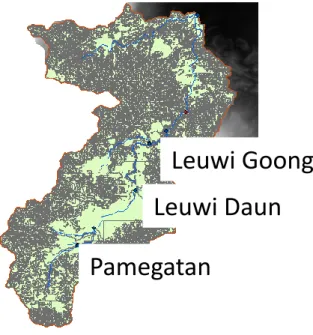 GAMBAR 4. (a) Grafik pola curah hujan di Leuwi Goong (b) Grafik pola curah hujan di Leuwi Daun 
