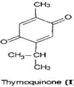 Gambar 7. Struktur Kimia Timoquinon (Padhye dkk, 2008).