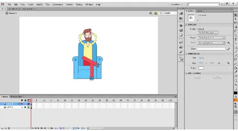 Gambar 4. Pewarnaan Karakter  c.  Animation 