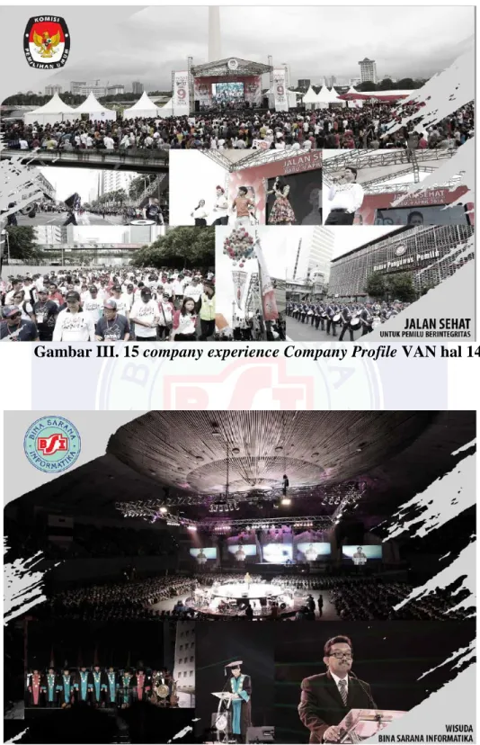 Gambar III. 15 company experience Company Profile VAN hal 14 