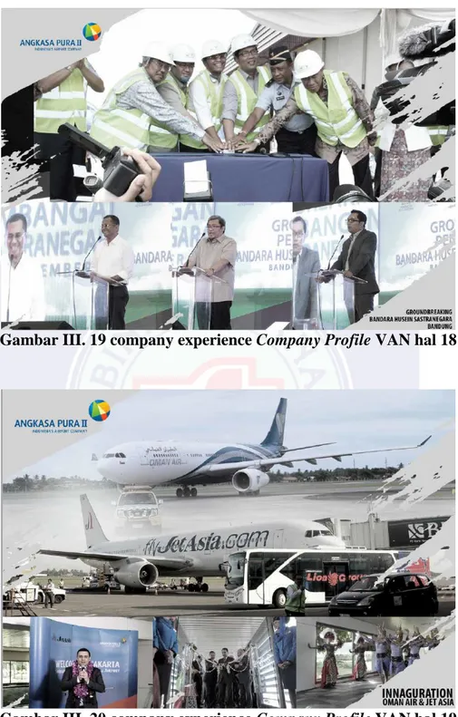 Gambar III. 19 company experience Company Profile VAN hal 18 