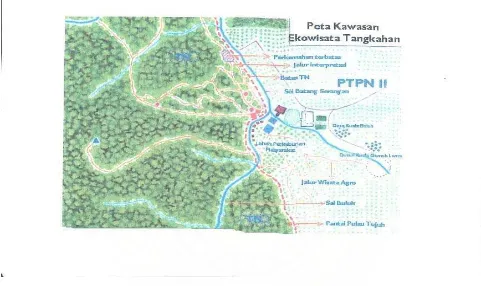 Gambar 9 : Peta Kawasan Ekowisata Tangkahan (Sumber LPT) 