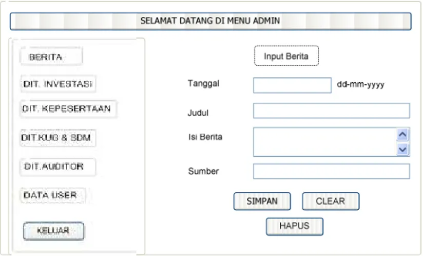 Gambar 4.11. Perancangan form input berita 