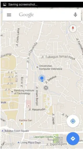 Gambar 2.20 Home screen Google map 
