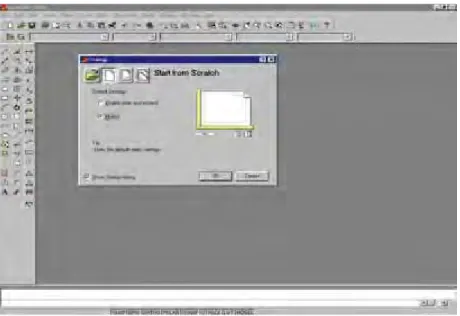 Gambar 2.2 Layar Auto CAD 