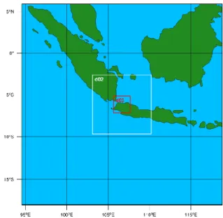 Gambar 2-1: Domain WRF Data Assimilation  