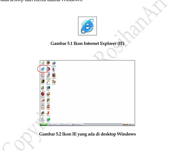 Gambar 5.1 Ikon Internet Explorer (IE)  
