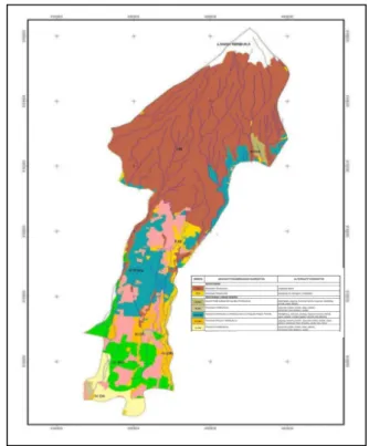Gambar 1. Peta  Pewilayahan  Komoditas  Berdasarkan  Zona  Agroekologi  Desa Hargobinangun, Pakem, Sleman