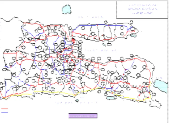Gambar 1 : Jaringan Jalan Di Provinsi  Jawa Timur 
