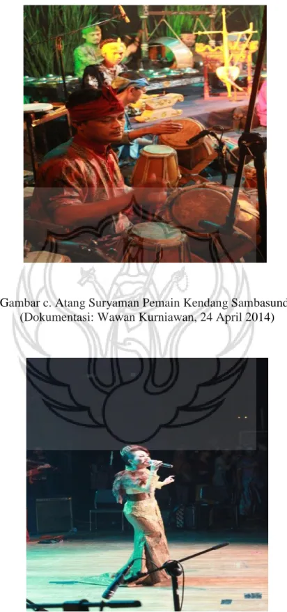 Gambar d. Rita Tila Vokalis Sambasunda  (Dokumentasi: Wawan Kurniawan, 24 April 2014 