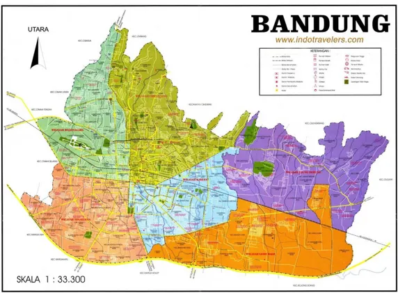 Gambar II.1 Peta Kota Bandung 