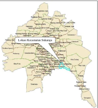 Gambar 3.2 Peta Provinsi Bandar Lampung 