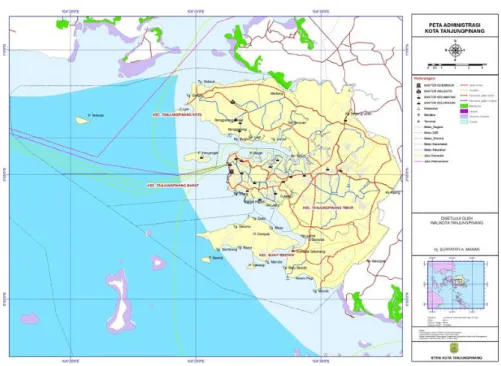 Gambar 1 Peta Administratif Kota Tanjungpinang 