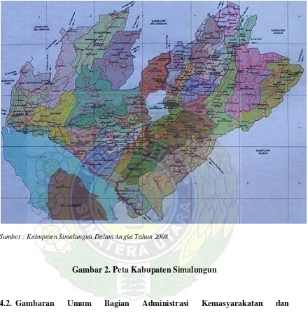 Gambar 2. Peta Kabupaten Simalungun