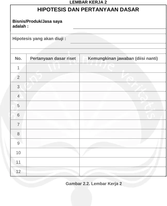 Gambar 2.2. Lembar Kerja 2 