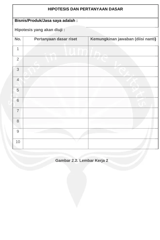 Gambar 2.2. Lembar Kerja 2 