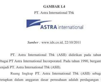 GAMBAR 1.4  PT. Astra International Tbk 