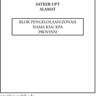 Gambar 1.  Contoh Format Sampul/ Cover Rencana PengelolaanSATKER UPT