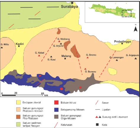 Gambar 1. Peta Geologi Regional daerah penelitian. (Ratman dkk., 1998) 