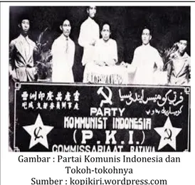 Gambar : Partai Komunis Indonesia dan  Tokoh-tokohnya 