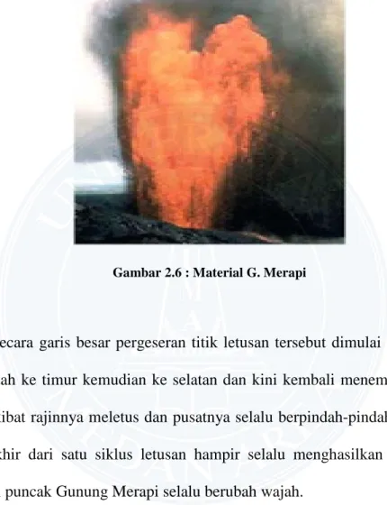 Gambar 2.6 : Material G. Merapi 