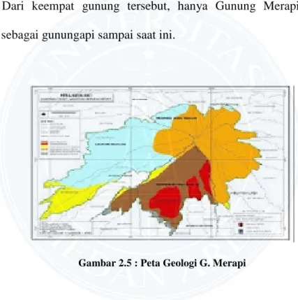 Gambar 2.5 : Peta Geologi G. Merapi 
